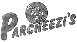 PARCHEEZI'S PIZZA, PASTA, PLUS logo
