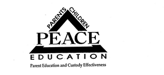 PARENTS CHILDREN PEACE EDUCATION PARENT EDUCATION AND CUSTODY EFFECTIVENESS logo
