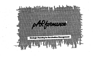 PARFORMANCE STRATEGIC PLANNING FOR RECEIVABLES MANAGEMENT