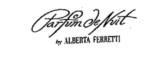 PARFUM DE NUIT BY ALBERTA FERRETTI logo