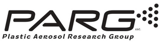 PARG LLC. PLASTIC AEROSOL RESEARCH GROUP logo