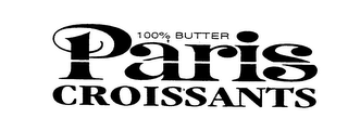 PARIS CROISSANTS 100% BUTTER logo