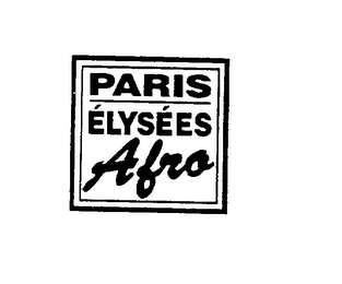 PARIS ELYSEES AFRO logo