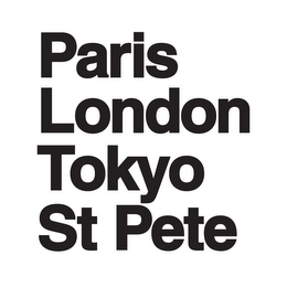 PARIS LONDON TOKYO ST PETE logo