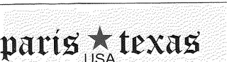 PARIS TEXAS logo