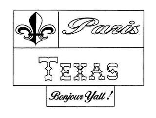 PARIS TEXAS BONJOUR YALL! logo