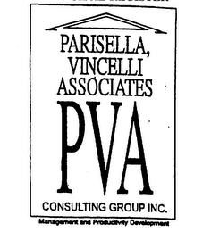 PARISELLA, VINCELLI ASSOCIATES PVA CONSULTING GROUP INC. MANAGEMENT AND PRODUCTIVITY DEVELOPMENT logo