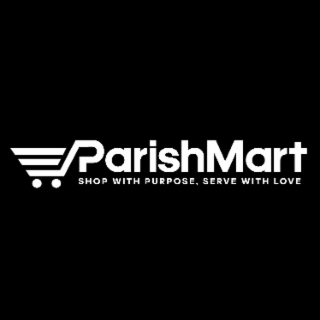 PARISHMART SHOP WITH PURPOSE, SERVE WITH LOVE logo