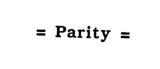 = PARITY = logo