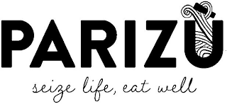 PARIZÙ SEIZE LIFE, EAT WELL logo