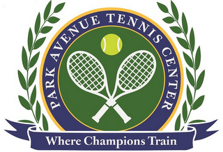 PARK AVENUE TENNIS CENTER WHERE CHAMPIONS TRAIN logo