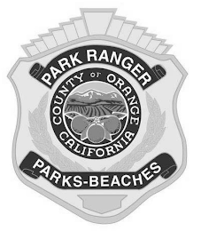 PARK RANGER PARKS-BEACHES COUNTY OF ORANGE CALIFORNIA logo