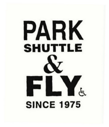 PARK SHUTTLE & FLY SINCE 1975 logo