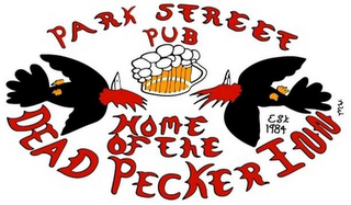 PARK STREET PUB HOME OF THE DEAD PECKERINN EST 1984 logo