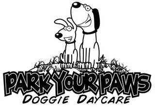 PARK YOUR PAWS DOGGIE DAYCARE logo
