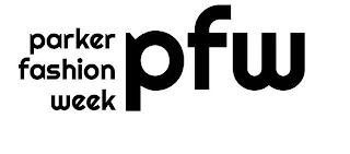 PARKER FASHION WEEK PFW logo