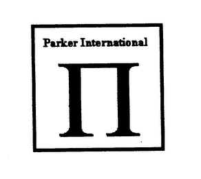PARKER INTERNATIONAL logo