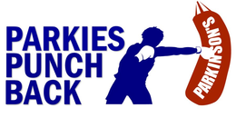 PARKIES PUNCH BACK PARKINSON'S logo