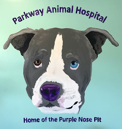 PARKWAY ANIMAL HOSPITAL HOME OF THE PURPLE NOSE logo