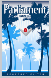 PARLIAMENT LIGHTS P RECESSED FILTER logo