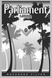 PARLIAMENT LIGHTS P RECESSED FILTER logo