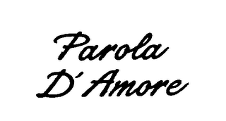 PAROLA D'AMORE logo