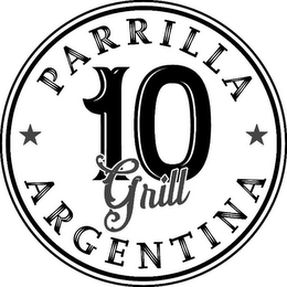 PARRILLA 10 GRILL ARGENTINA logo