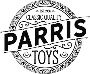 PARRIS CLASSIC QUALITY TOYS EST. 1936 logo