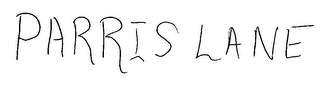 PARRIS LANE logo