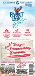 PARROT BAY LIGHT LIGHT FROZEN STRAWBERRY DAIQUIRI logo