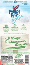 PARROT BAY LIGHT LIGHT FROZEN WATERMELON DAIQUIRI logo