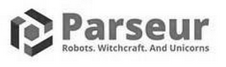 PARSEUR ROBOTS. WITCHCRAFT. AND UNICORNS logo