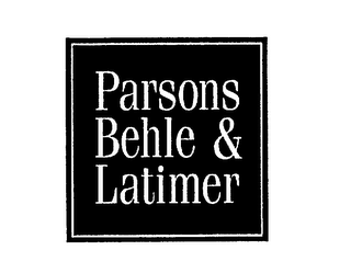 PARSONS BEHLE & LATIMER logo