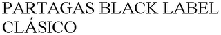 PARTAGAS BLACK LABEL CLÁSICO logo