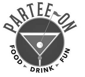 PARTEE ON FOOD FUN DRINK logo