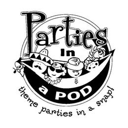 PARTIES IN A POD THEME PARTIES IN A SNAP! logo