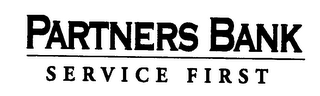 PARTNERS BANK SERVICE FIRST logo
