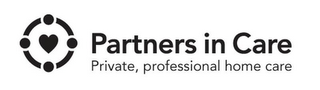 PARTNERS IN CARE PRIVATE, PROFESSIONAL HOME CARE logo