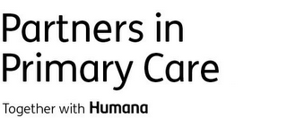 PARTNERS IN PRIMARY CARE TOGETHER WITH HUMANA logo
