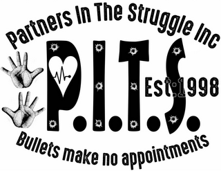 PARTNERS IN THE STRUGGLE INC BULLETS MAKE NO APPOINTMENTS EST:1998 P.I.T.S. logo