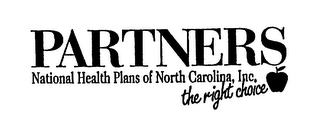 PARTNERS NATIONAL HEALTH PLANS OF NORTHCAROLINA, INC. THE RIGHT CHOICE logo