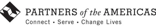 PARTNERS OF THE AMERICAS CONNECT SERVE CHANGE LIVES logo