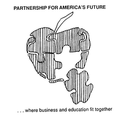 PARTNERSHIP FOR AMERICA'S FUTURE...WHERE BUSINESS AND EDUCATION FIT TOGETHER logo