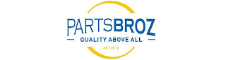 PARTSBROZ QUALITY ABOVE ALL EST 2012 logo