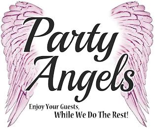 PARTY ANGELS ENJOY YOUR GUESTS, WHILE WE DO THE REST! logo