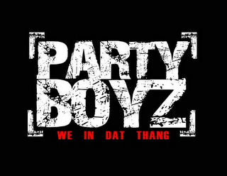 PARTY BOYZ WE IN DAT THANG logo