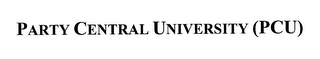 PARTY CENTRAL UNIVERSITY (PCU) logo