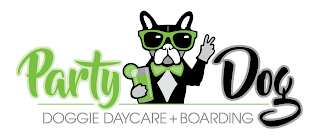 PARTY DOG DOGGIE DAYCARE + BOARDING logo