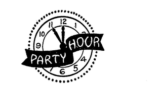 PARTY HOUR 12 1 4 5 6 9 10 11 logo