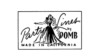 PARTY LINES BY DOMB MADE IN CALIFORNIA logo